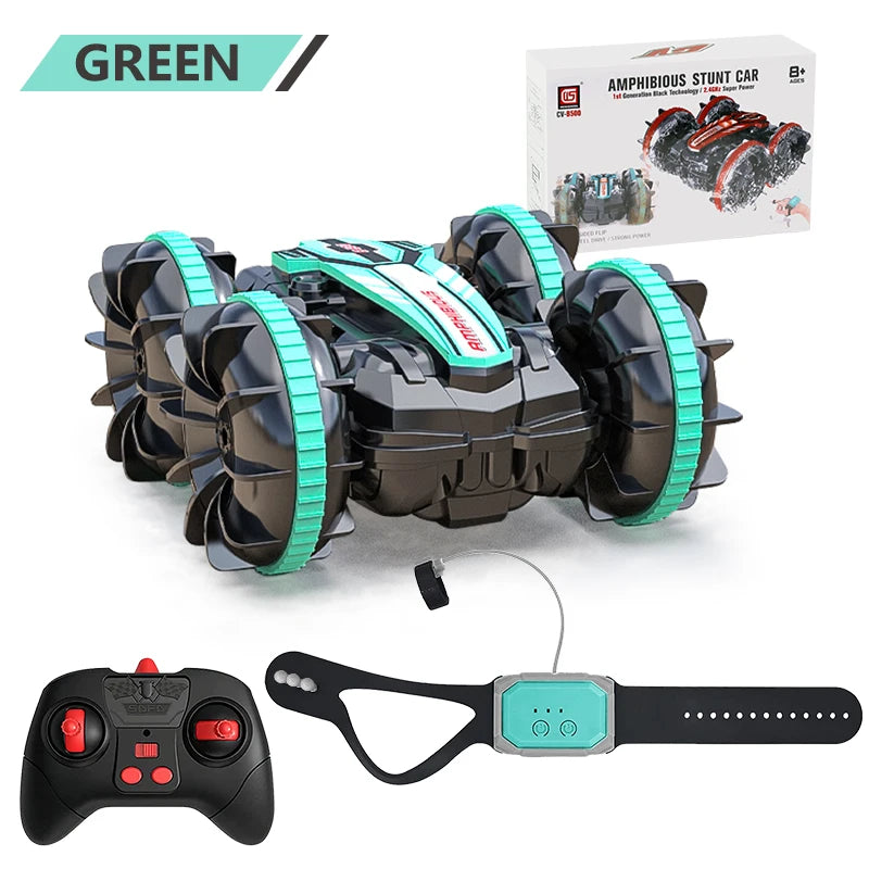 Amphibious Remote Control Car RC Stunt Car Vehicle Double-sided Flip Driving Drift Rc Cars Outdoor Toys for Boys Children's Gift