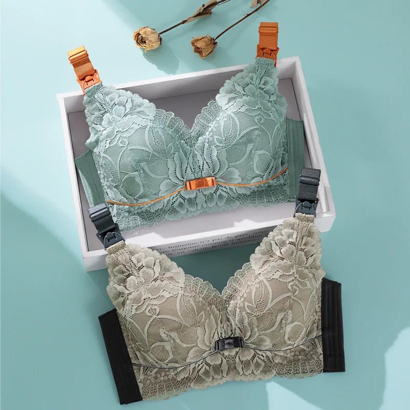 Nursing bra gathered to prevent sagging postpartum pregnant women underwear breastfeeding bra maternity