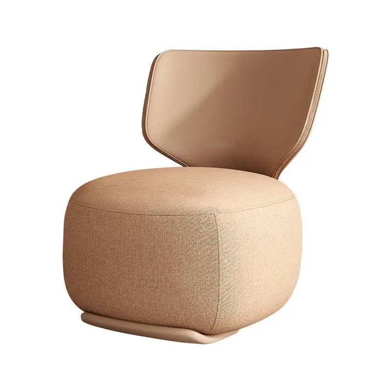 Log Light Luxury First Class Cabin Lounge Sofa Chair Nordic Living Room  Fabric Low Stool Balcony Leisure Armchair 2023 New