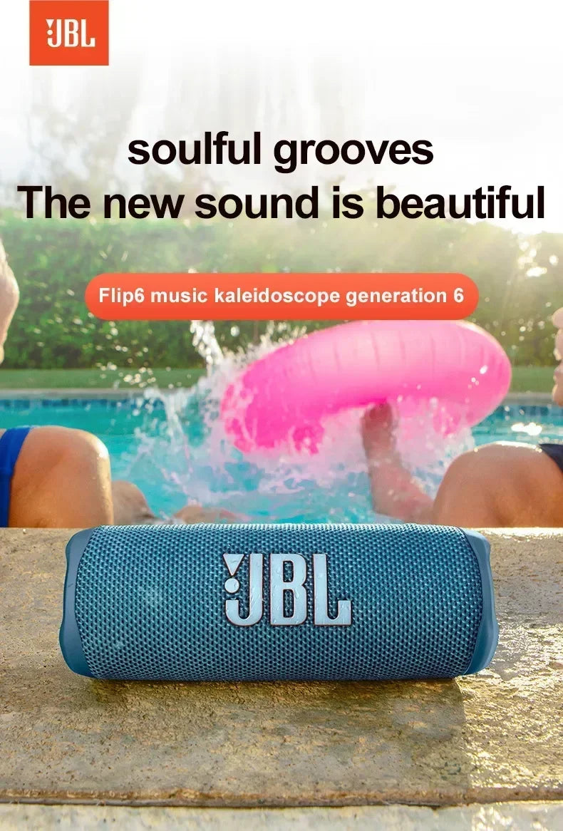 Original JBL FLIP 6 Bluetooth Speaker FLIP6 Portable IPX7 Waterproof Outdoor Stereo Bass Music Track Speaker Independent Tweeter