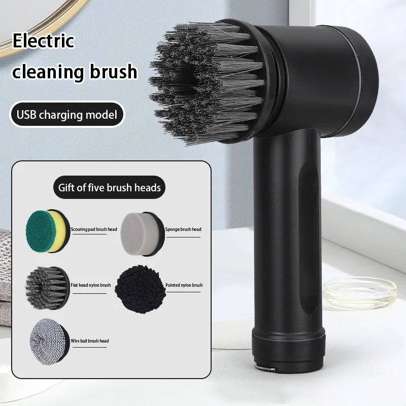 Xiaomi Electric Cleaning Brush Wireless Black High-power Multifunctional Bathroom Waterproof Portable Cleaning Brush Household
