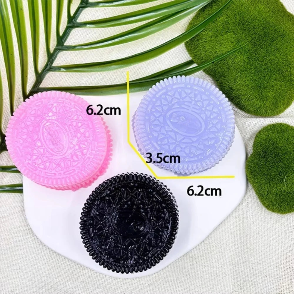Soft Taba Squishy Handmade Cookies Stress Relief Toy Sensory Fidget Toys for Kids Adults Anxiety Relaxation Squeeze Holiday Gift