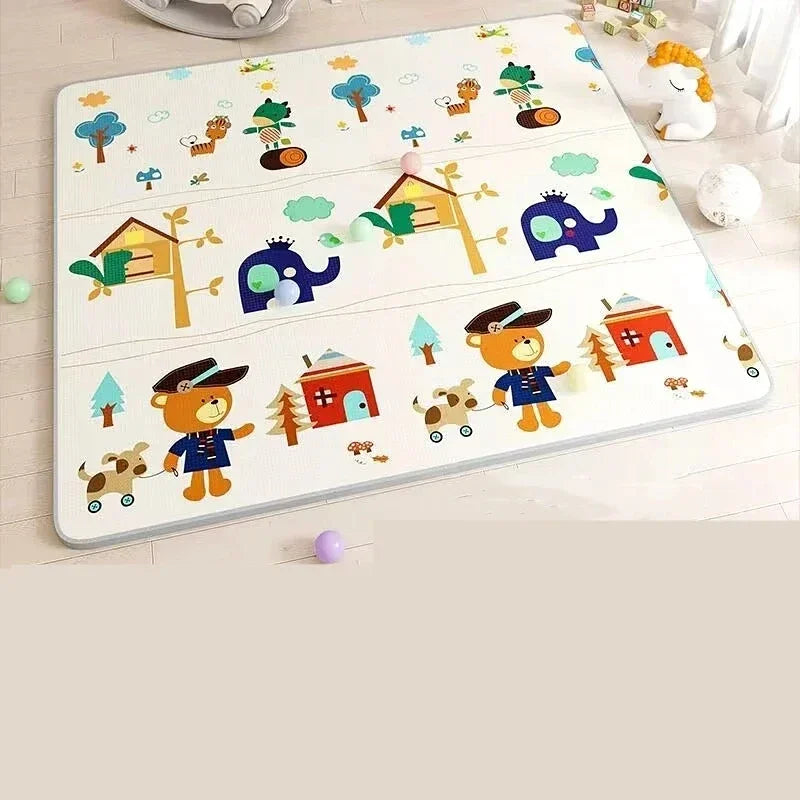 1cm EPE Environmentally Friendly Thick Baby Crawling Play Mats Folding Mat Carpet Play Mat for Children's Safety Mat Rug Playmat