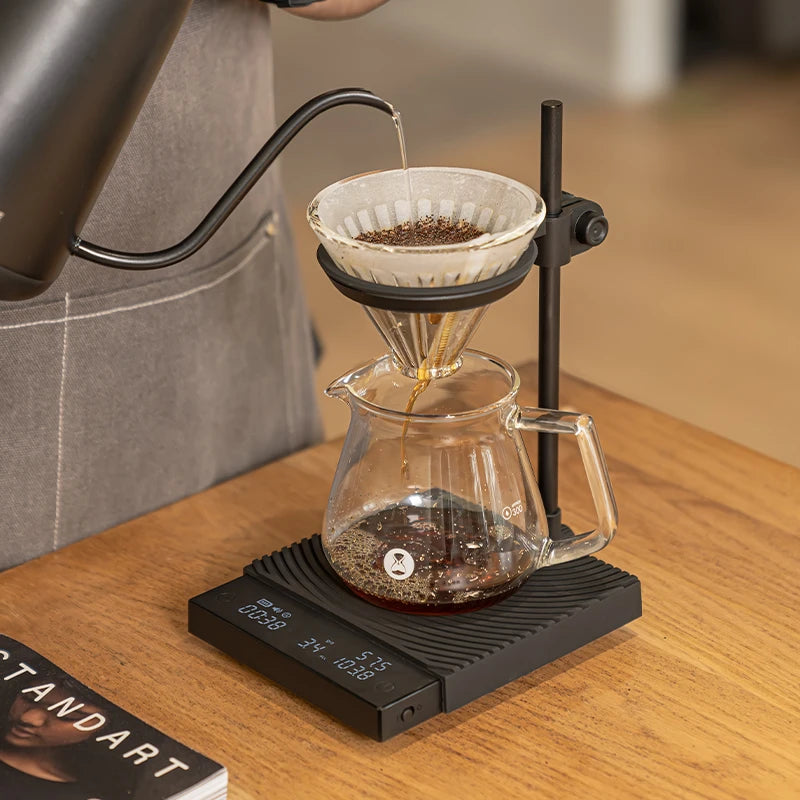 TIMEMORE Blackmirror Duo Coffee Digital Scales Weighing Timekeeping Flow Rate Measurement With Ddetachable Stand Mini Coffee