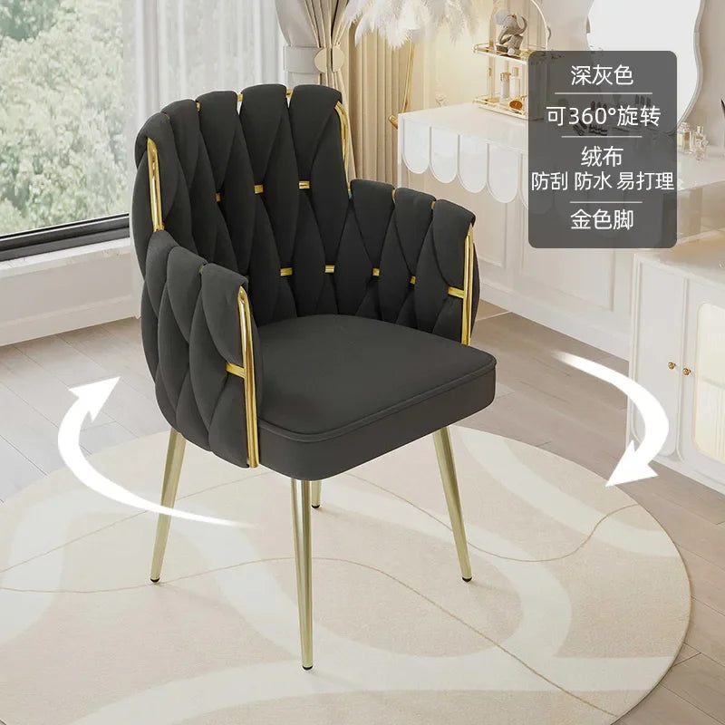 Study Throne Office Chair Vanity Modern Ergonomic Luxury Nordic Office Chair Designer Relaxing Sillas De Oficina Salon Furniture