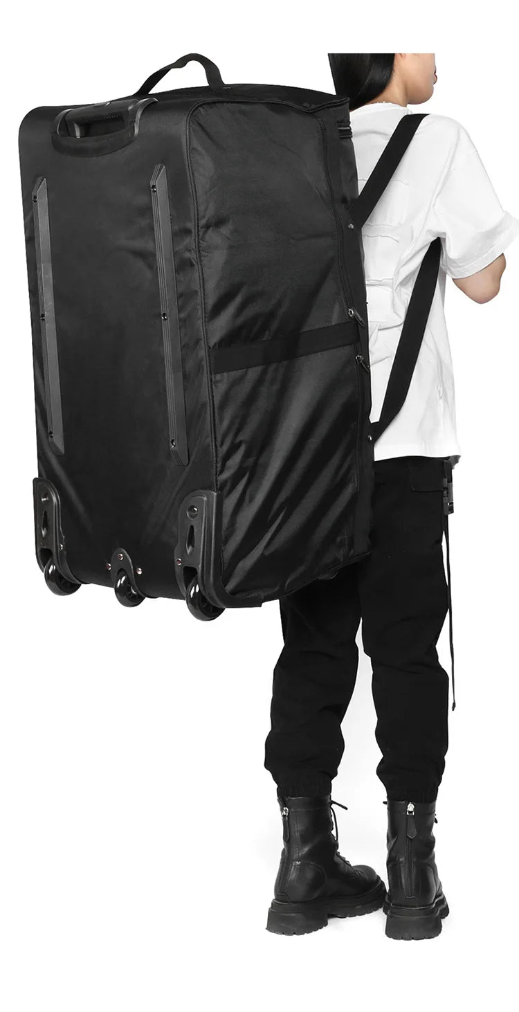 Large Capacity 150L Rolling Luggage Trolley Bags with Wheels Waterproof Oxford Duffel Bag Wheeled Bag Travel Suitcase Luggage
