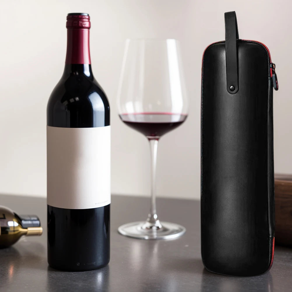 EVA Cooler Ice Bags Shockproof Single Red Wine Gift Box Waterproof Insulation Storage Wine Box with Hand Strap for Party Travel