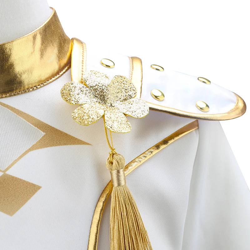 Girl Devil Hunter Pop Singer Embroidered Coat Top Shorts Tassel Necklace 4-piece Halloween Stage Set 4-12-year-old Girl Clothes