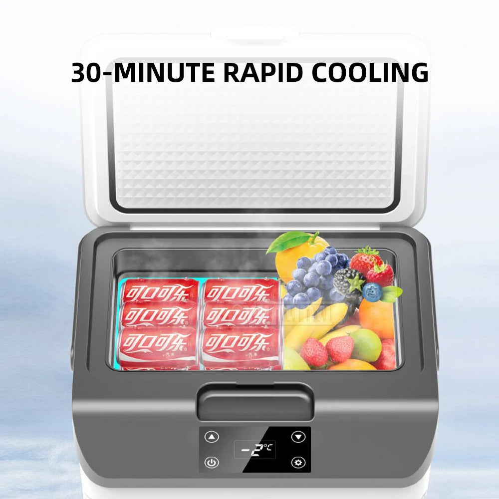 15L Small Car Refrigerator 24V12V Digital Display Portable Fridge Freezer for Vehicle 15L-B
