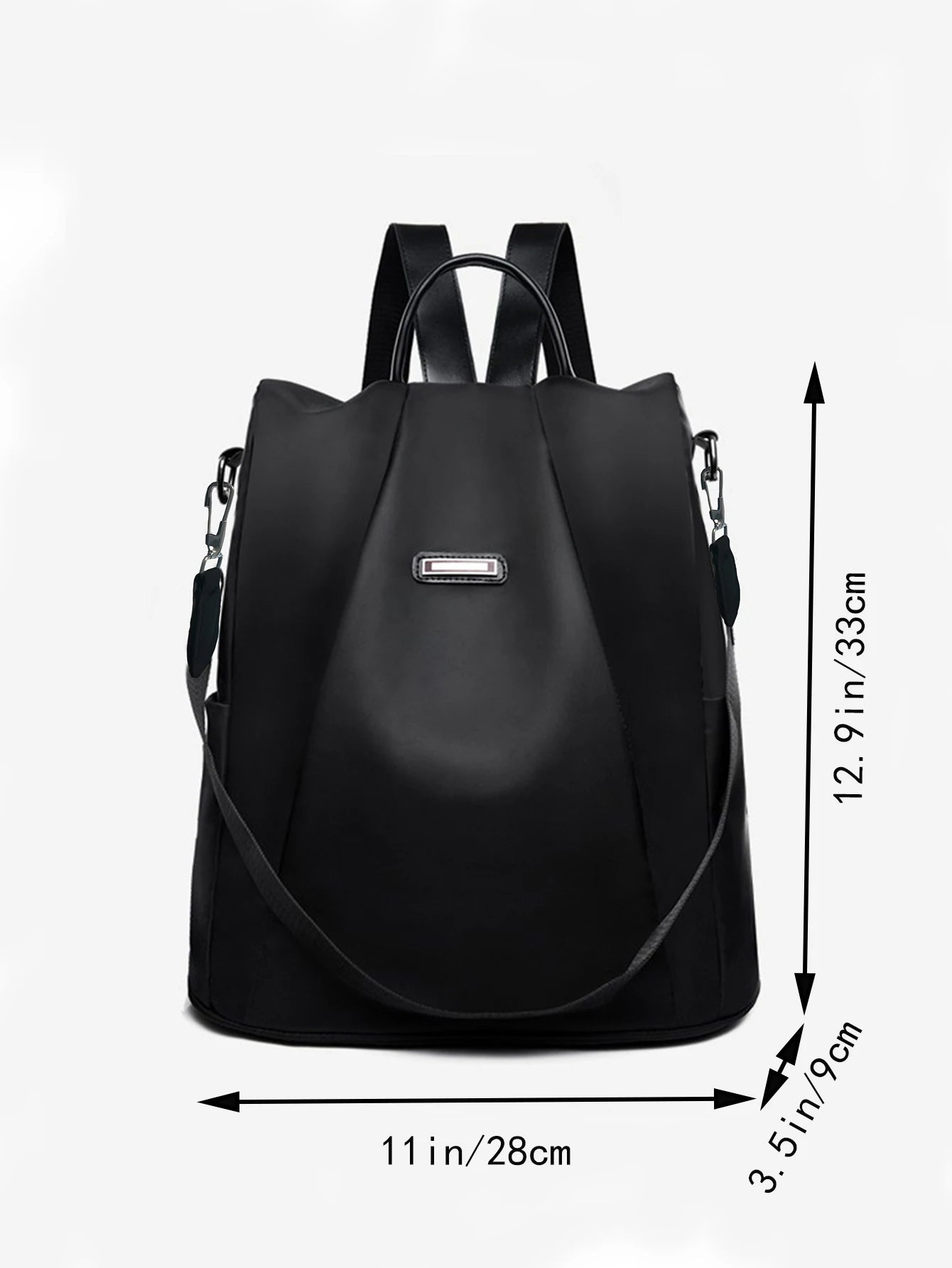 Neutral Style Backpack for Men and Women, with Three Carrying Straps, Suitable for Travel and Tourism Made of Nylon Material.