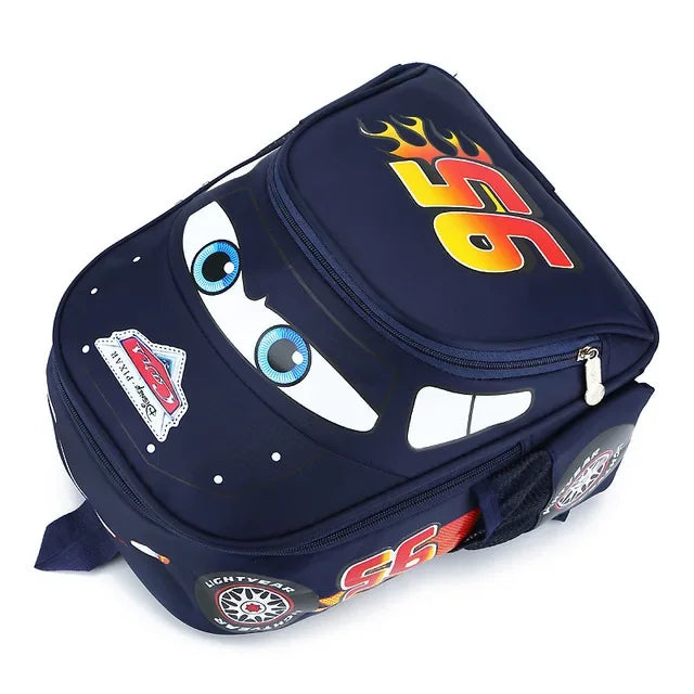 New kindergarten schoolbag children backpack 3D cartoon car shape large capacity boys and girls backpack