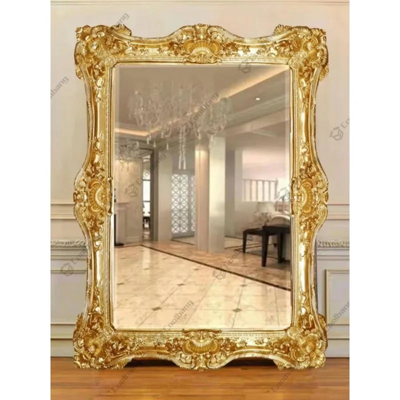 Ornate Luxury Baroque Wooden Extra Large Interior Vintage Classic Frame Floor Oversize Mirror