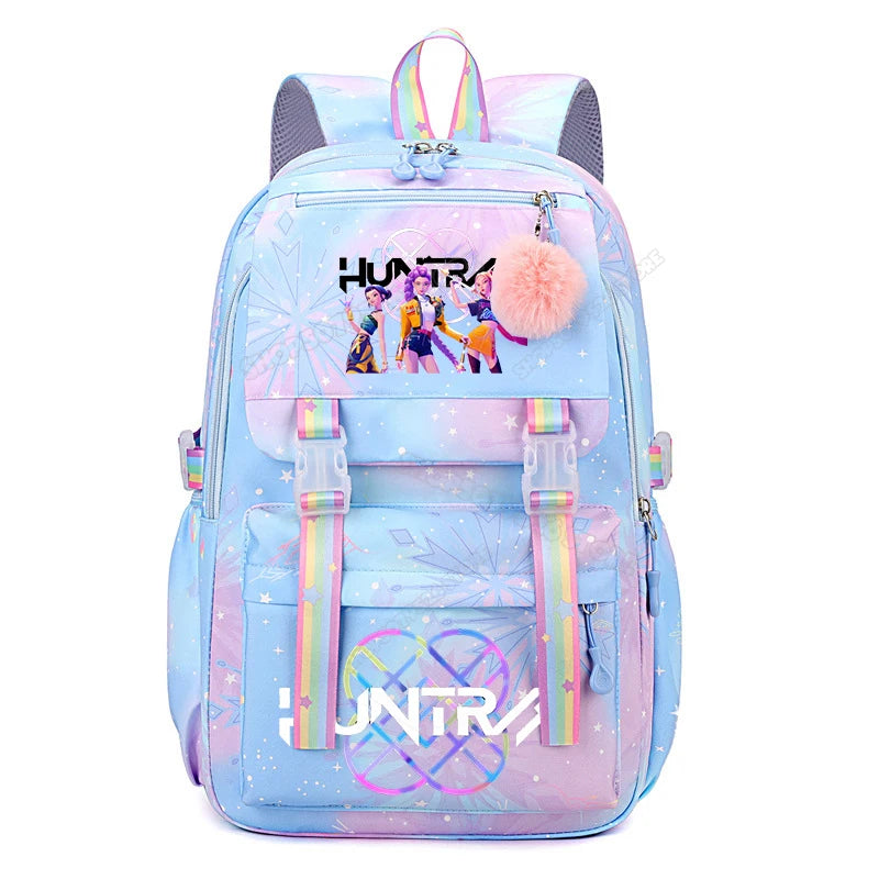 KPop Demon Hunters Backpack High-capacity Kids Knapsacks Movie Music Girl School Schoolbags Cartoon Anime Student Rucksack