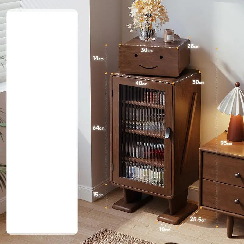 Solid wood chest of drawers, TV cabinet side cabinet, sofa side cabinet, bedroom storage cabinet, robot bedside cabinet