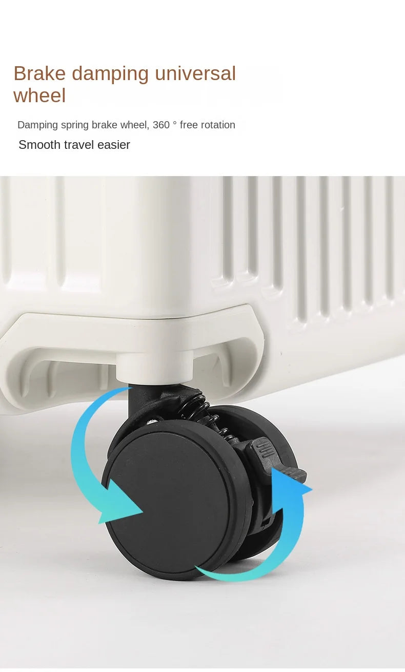 26/28/32 Inch Large Capacity Travel Suitcase Rolling Luggage Aluminum frame Suitcase Trolley Case with Cup Holder Travel Case