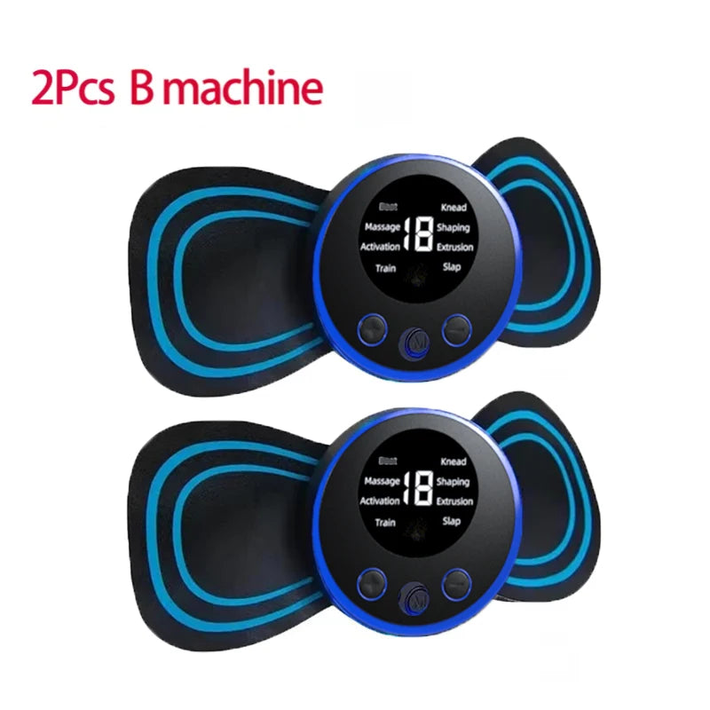 Ems Electric Pulse Neck Massager With 8 Massage Modes, 19 Levels Of Intensity, Deep Relaxation Massage Pads