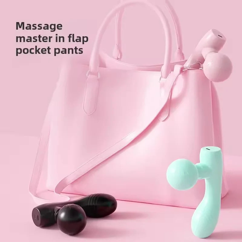 MINI Dual-Head Massager, Dual-Motor Vibration Massage Gun, Portable Charging Muscle Relaxation Massager