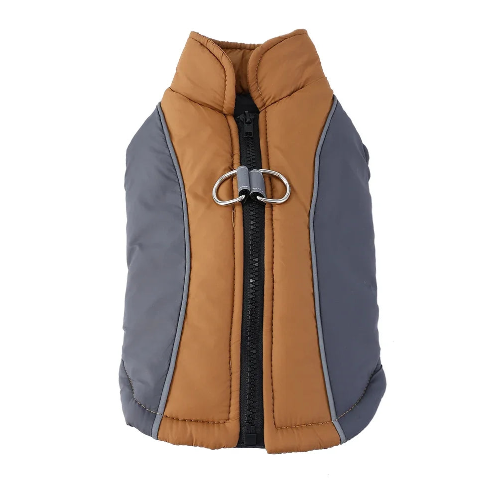 Waterproof Pet Vest Coat For Winter Warm Dog Jacket For Small Meidum Dogs Reflective Puppy Outfits With D-ring Chihuahua Apparel