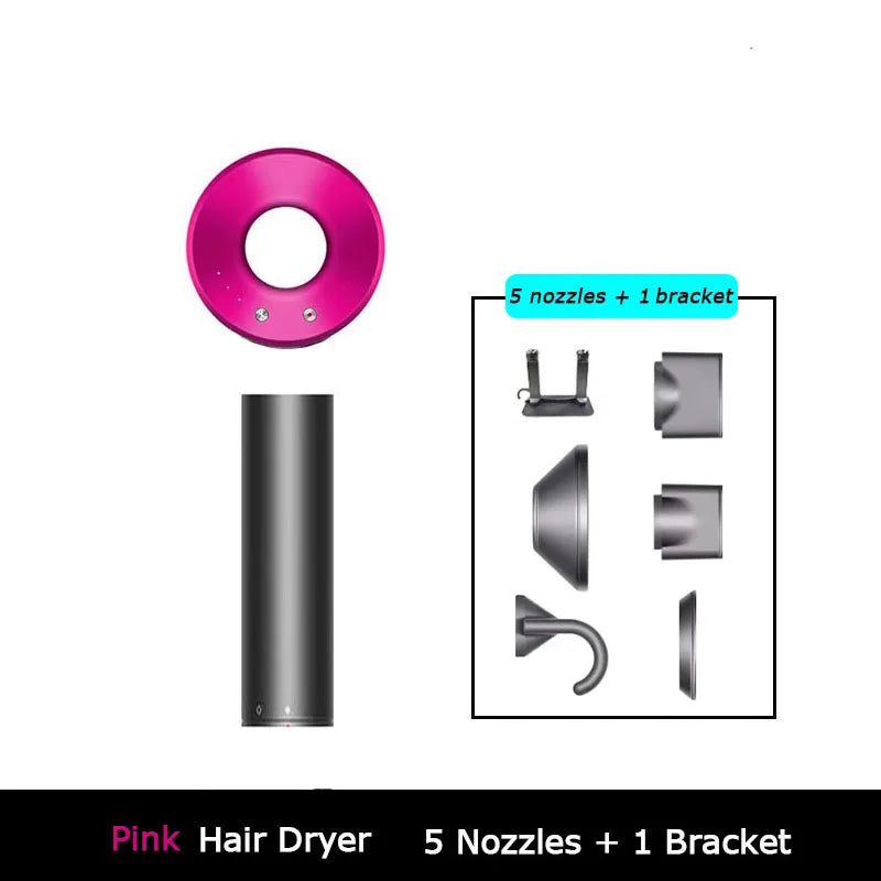 Leafless Hair Dryer New Professional With Flyaway Attachment Negative Ionic Premium Hair Dryers Multifunction Salon Style Tool