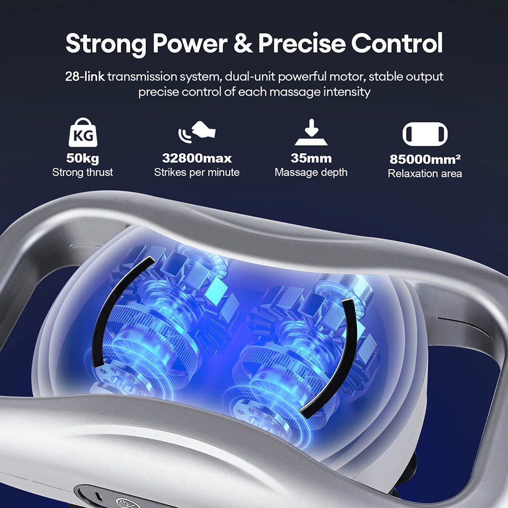 48-Heads Body Massage Gun High-Frequency Vibration Fascia Gun Back Waist Thigh Massager Neck Shoulder Massager Muscle masajeador