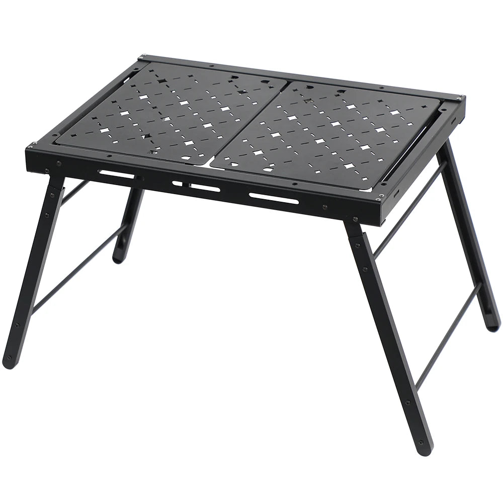 2-Unit Folding Camping Table, Aluminum Top Modular & Expandable, Lightweight, Compact, Durable, IGT Outdoor Table