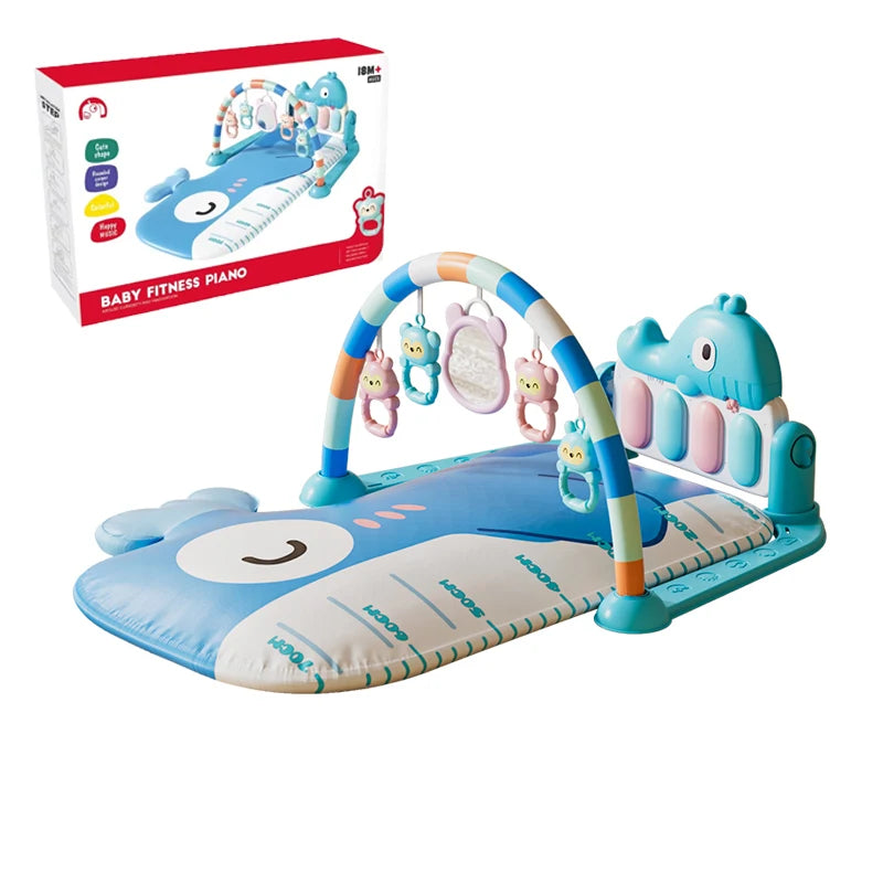 Baby Pedal Piano Fitness Stand Music Play Newborn Piano Crawling Blanket Early Educational Toys Play Mat 0-36 Months Baby Gifts