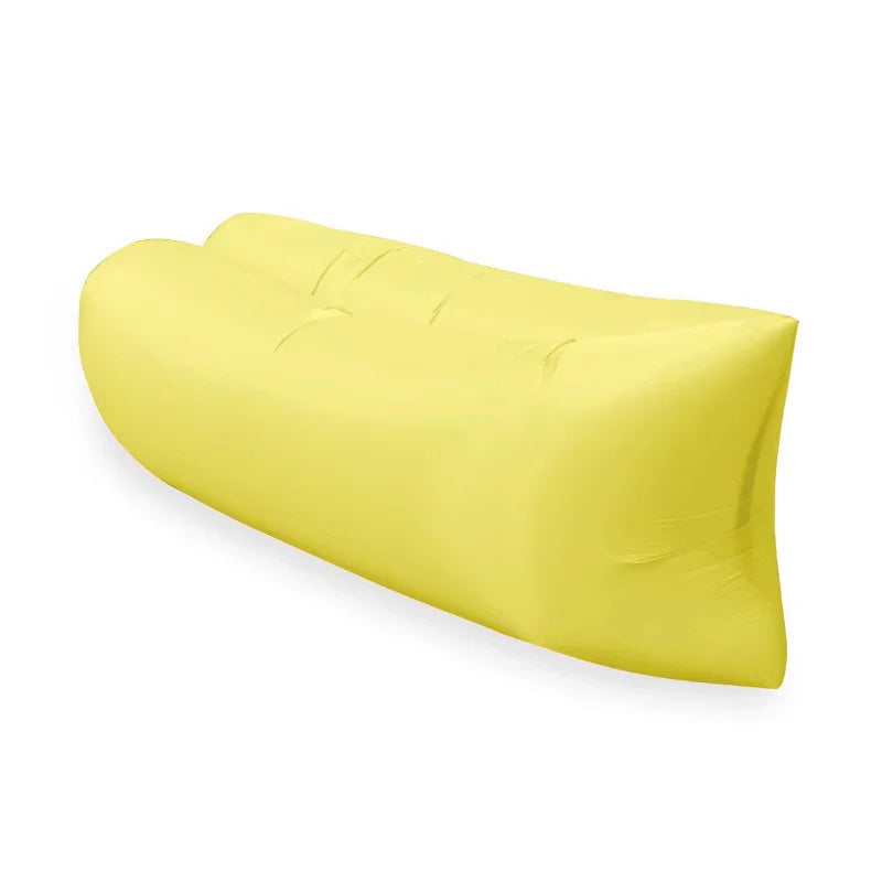 Single Person Lazy Inflatable Sofa Portable Outdoor Beach Air Sofa Bed Folding Camping Sleeping Bag for Comfortable Rest