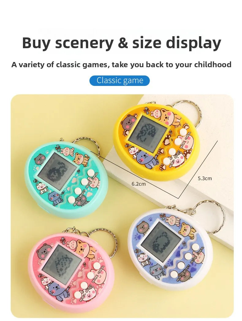 Electronic Pets Kids Game Toys Mini Handheld Game Console Virtual Tamagotchi For Kids Pixel Screen Game Machine Children's Toys