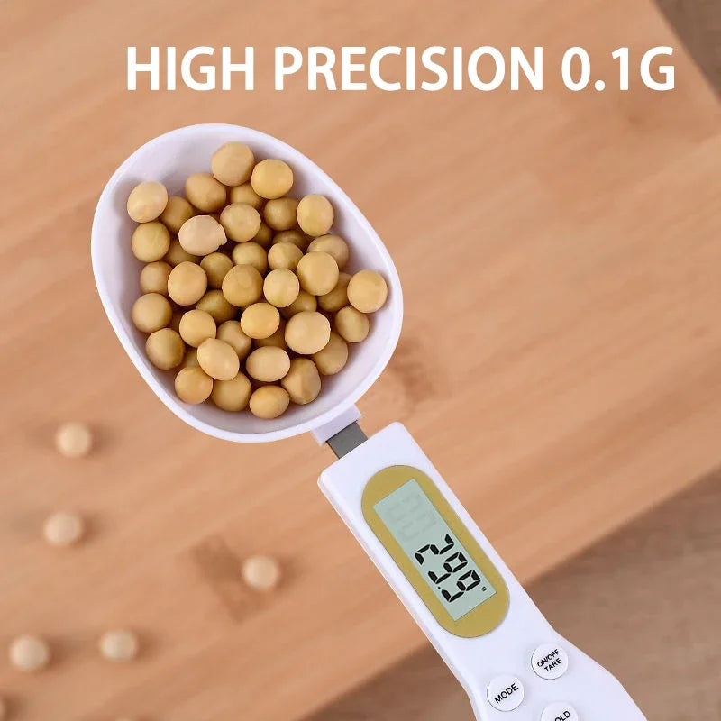 LCD Digital Measurement Adjustable Weighing Spoon Kitchen Scale Electronic Measuring Spoon Coffee Powder Scale Baking Scale
