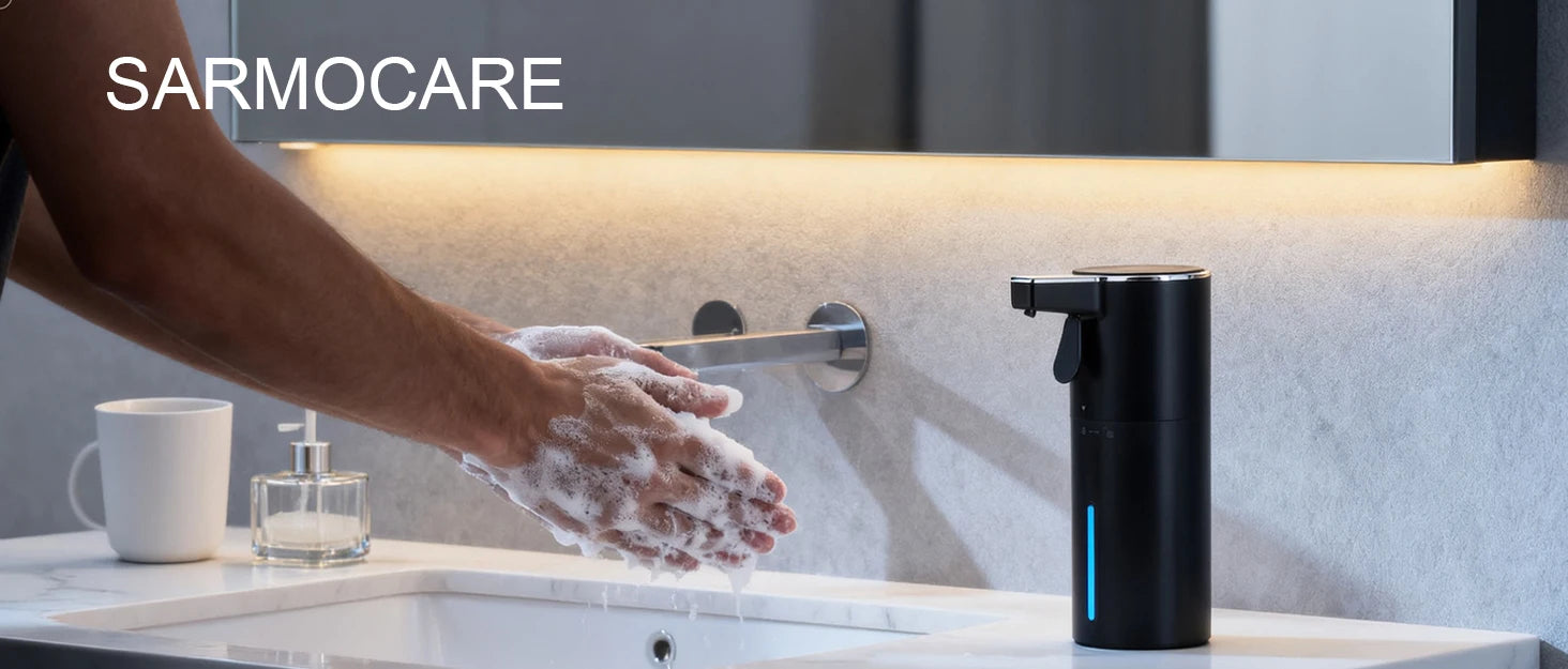 400ml Wall Mounted Automatic Soap Dispenser Foam Smart Hand Washing Machine Liquid Rechargeable Bathroom Kitchen Touching Sensor