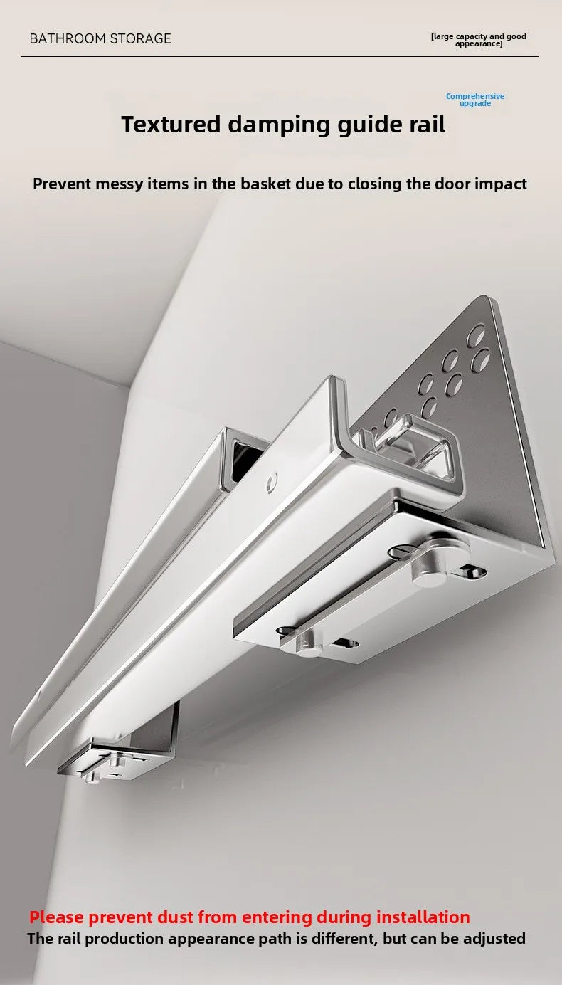 Basket Kitchen Cabinet Cupboard Basket Drawer Dish Cupboard Double Seasoning Flavor Cabinet Chopsticks Built-in Basket