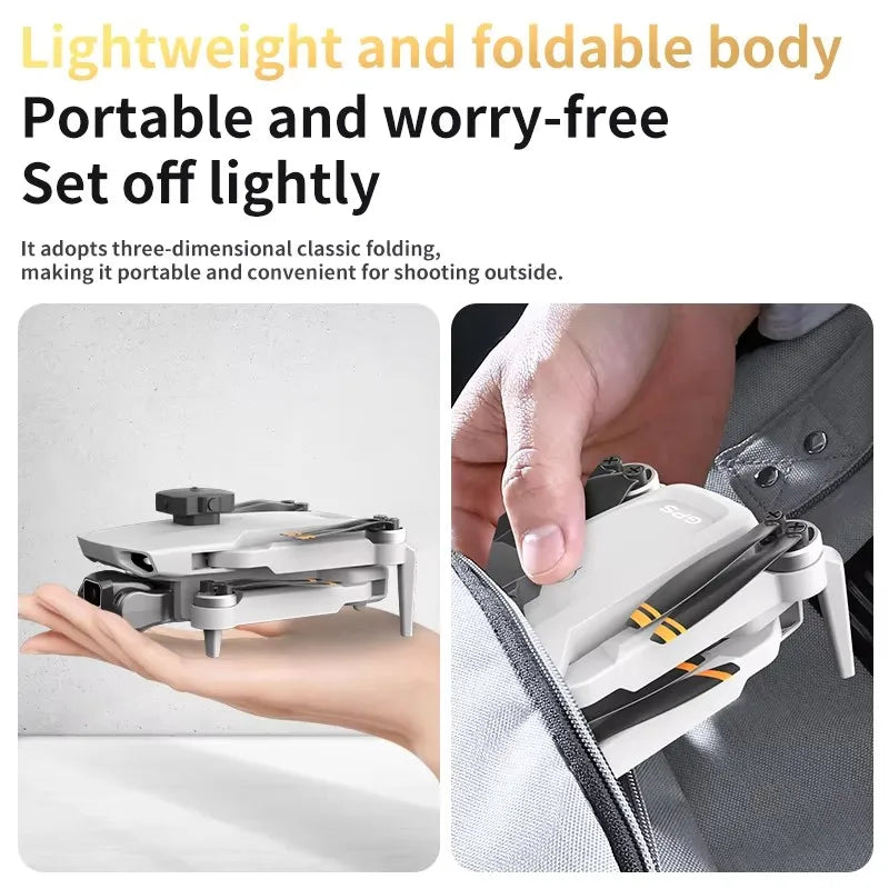 L106-1 GPS Professional Drone With 4K HD Camera Screen Remote 5G WIFI 3KM EIS Obstacle Avoidance FPV Brushless Quadcopter