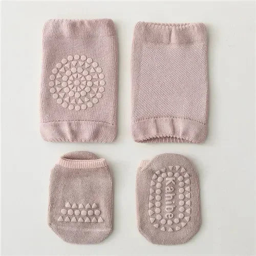 Soft Newborn Slip Toddler Anti Sock For Girls Boys Baby Girl Boy Sport Socks and Knee 2Pcs Infant Set Summer Spring 2023 New