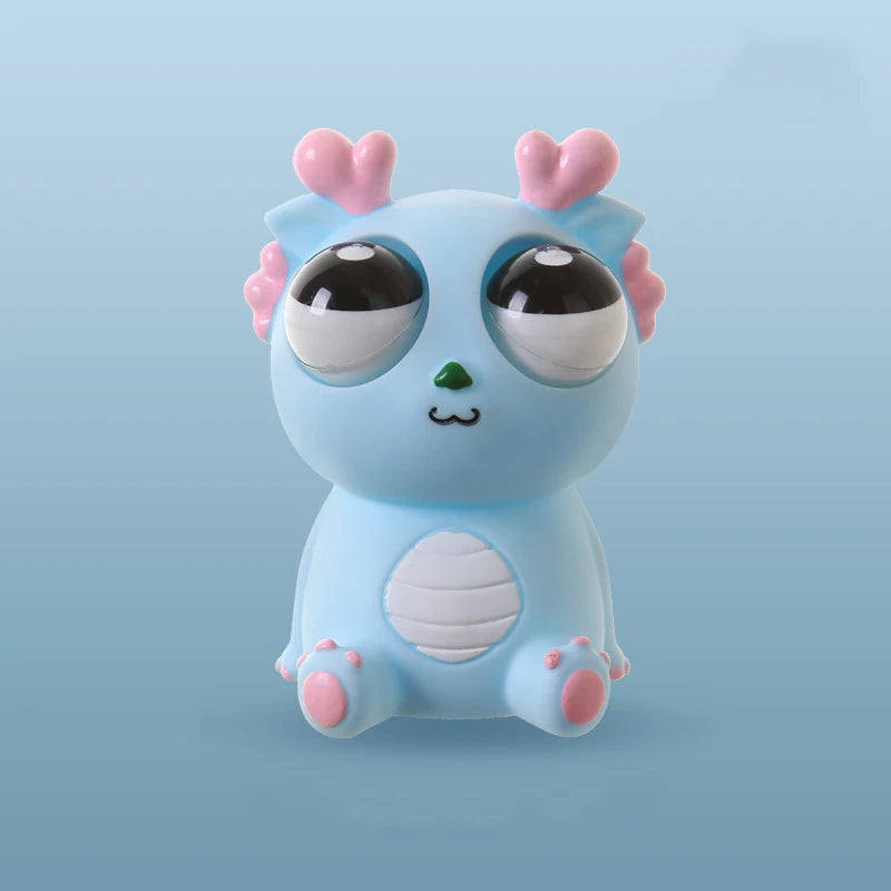 Creative Explosive Eye Dragon Dinosaur Decompression Toy Squeezing Joy Squeezing Staring Eye Funny Release Animal Sensory Toys