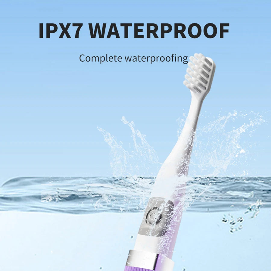 Lipstick Electric Toothbrush Smart Compact and Portable Small Oval Brush Head Deep Cleaning IPX7 Waterproof New Design