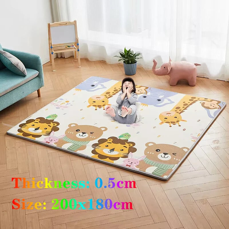Thickness 0.5cm 200*180cm Baby Play Mat Children Puzzle Toy Crawling Carpet Kids Rug Game Activity Gym Developing Rug Foam Soft