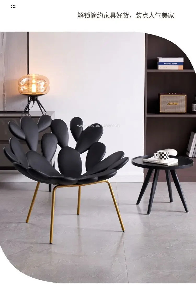 Internet Celebrity Cactus Chair  Leisure  Sofa  Modern Creative Light Luxury  Bed and Breakfast Living Room Balcony Outdoor