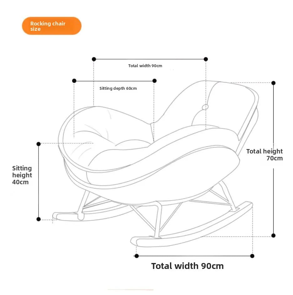 Furnished Lazy, Sofa, Penguin, Rocking Chair, Recliner, Balcony, Outdoor, Home, Bedroom, Leisure Chair, Living Room, Chair