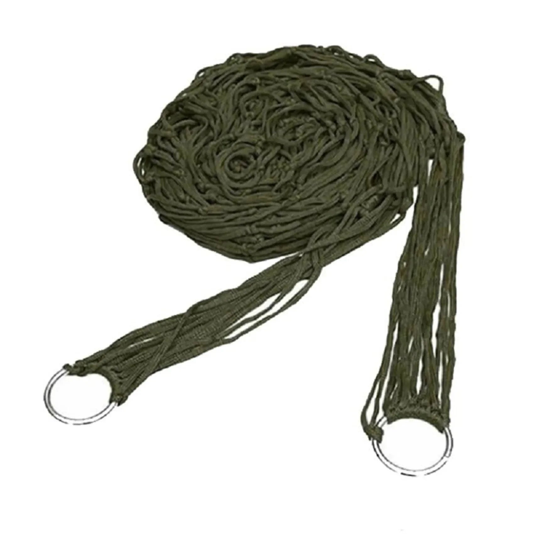 Outdoor Supplies Bold Mesh Hammock Nylon Rope Single Hammock Outdoor Furniture Camping