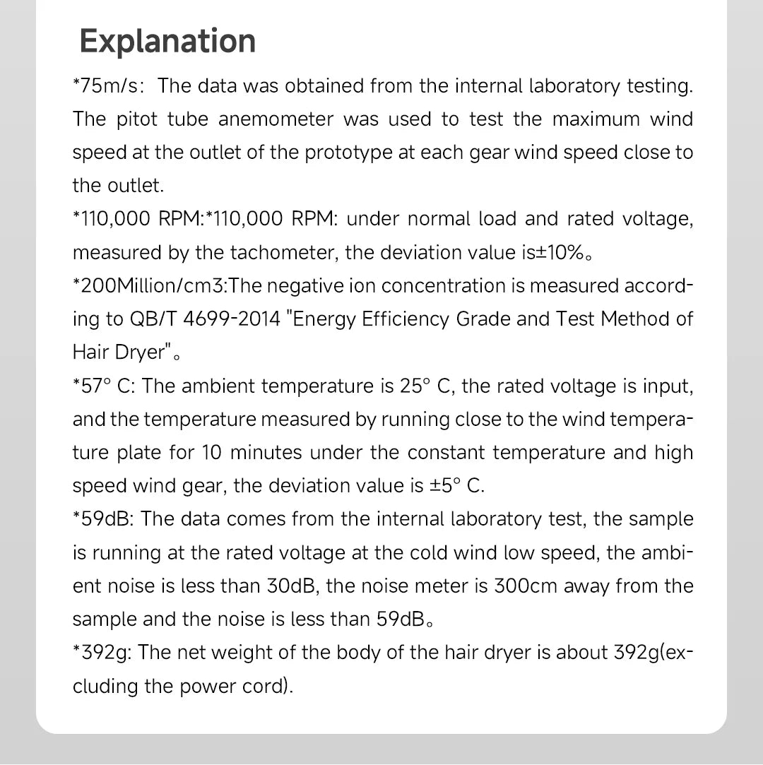 DOCO Hair Dryer High Speed 200 million Negative Ions Hair Care Professional Lightweight Home Travel Gift 110000 Rpm