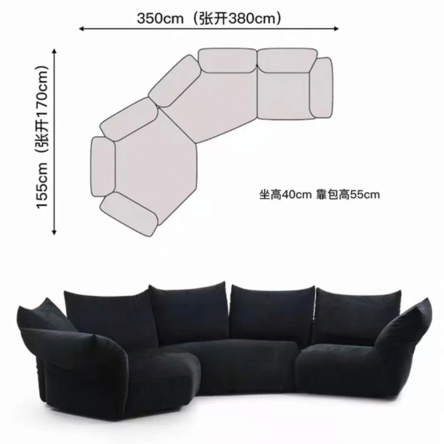 Minimalist Black Living Room Sofas Oversized Japanese Individual Living Room Sofas Lounges Lazy Divano Soggiorno Home Furniture