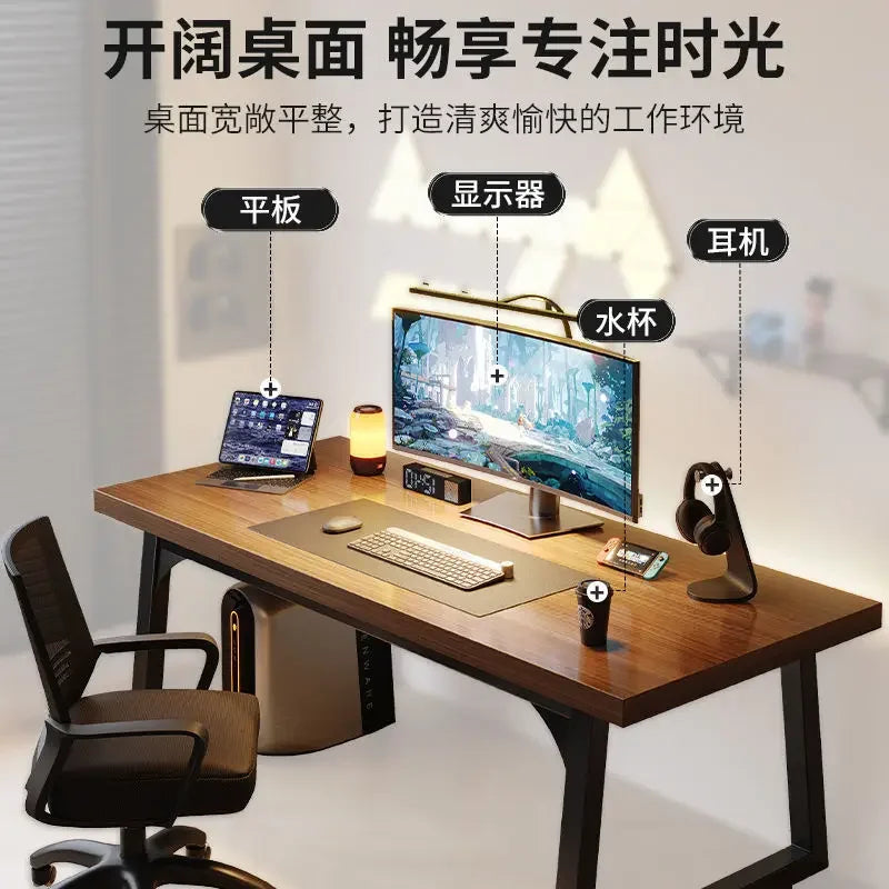 Home Computer Desk Desktop Desk Student Home E-sports Table Bedroom Simple Bookshelf Table Long Desk Workbench