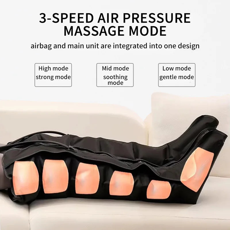 Jinkairui Rechargeable Professional Leg Massager 360° Airbag Wrapping Portable Wireless Design