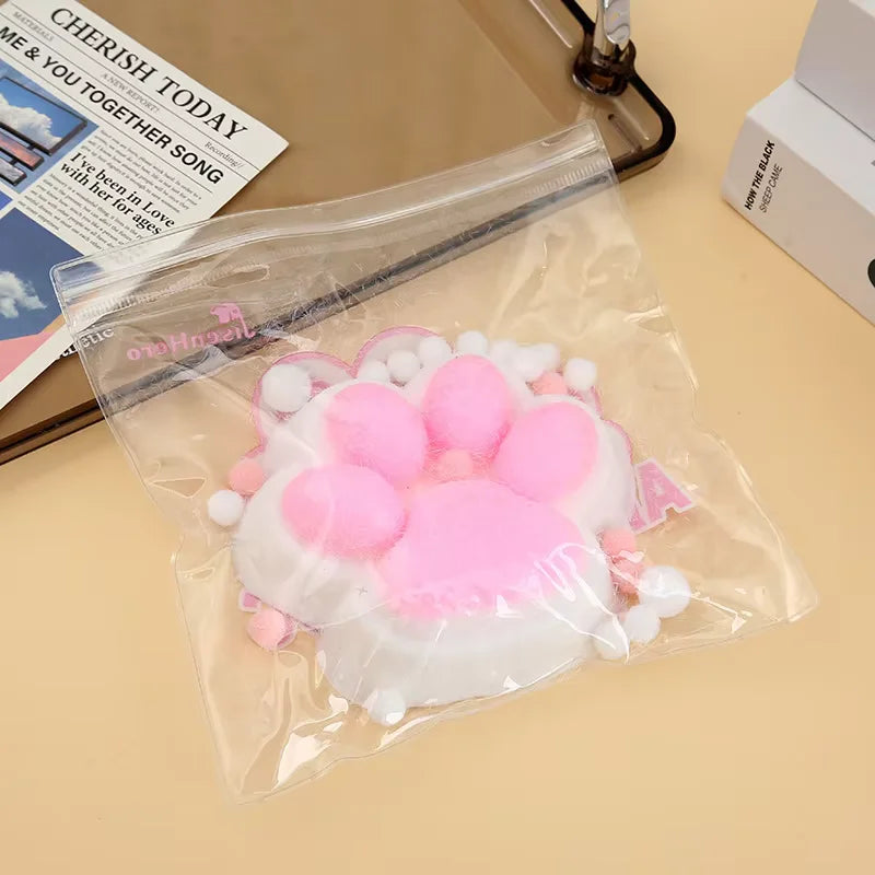 Stress And Anxiety Relief Softly Soothe The Shape Of a Cat's Paw With A Massage Of The Hands Or Feet For Adult Sensory Toys