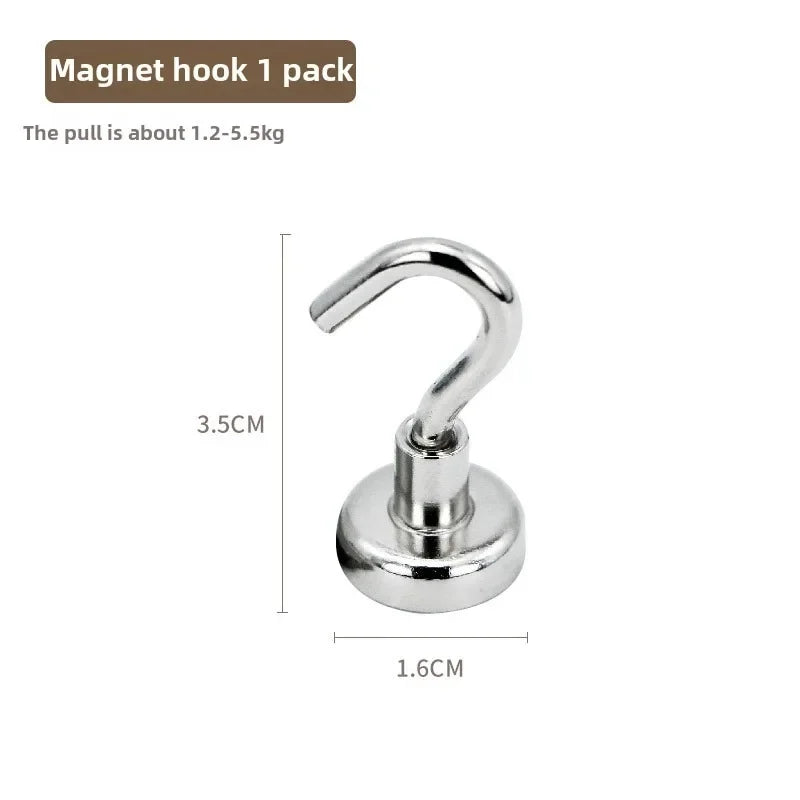 Magnet Ring Multipurpose Storage Hook Stainless Steel Home Hook Bathroom Hook Kitchen Garden Magnetic Home and Decoration Iman