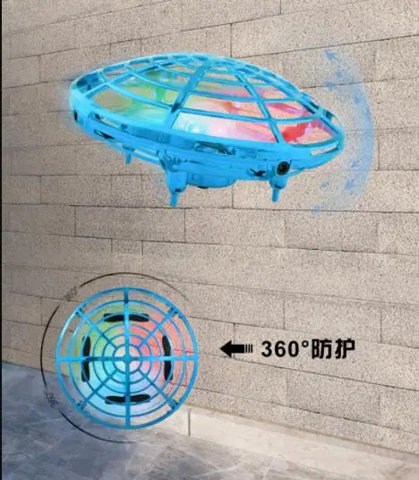 Mini Watch RC UFO Drone With Light Gesture Sensing Quadcopter Anti-collision Flying Ball Helicopter Drones Toys for children