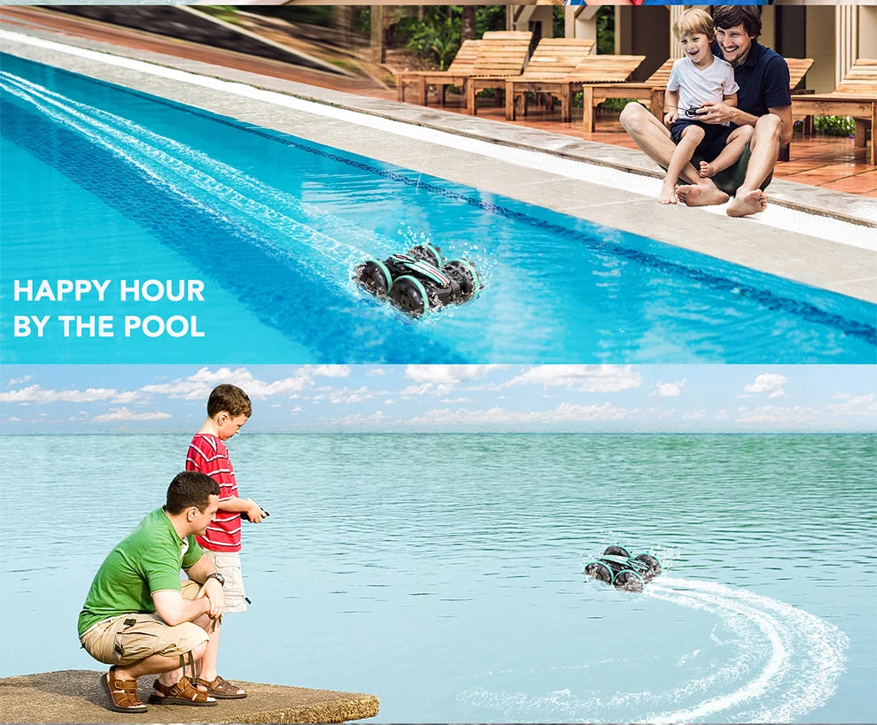 Amphibious Remote Control Car RC Stunt Car Vehicle Double-sided Flip Driving Drift Rc Cars Outdoor Toys for Boys Children's Gift