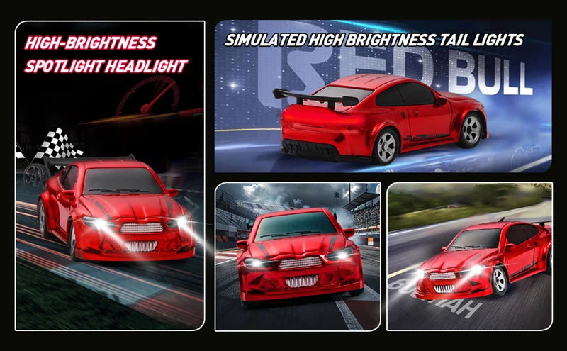 1/64 2.4G High speed Drift Rc Car 4WD Remote Control Car Four Wheel Drive Radio Controlled Mini RTR Racing Model Boy Toy Gift