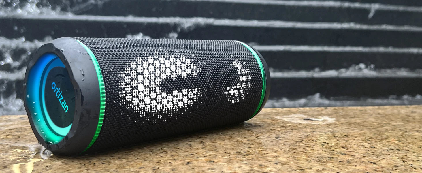 Ortizan X30 Portable Bluetooth Speaker Bluetooth 5.3 Wireless Speaker with 40W HD Loud Stereo Sound and RGB Colorful Lights AUX