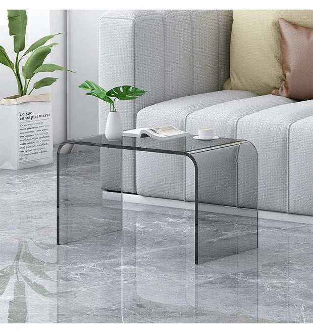 Acrylic Coffee Tables Sofa Small Side Table Modern Bedroom Nightstands Piaochuang Tea Desk Storage Desks Nordic Furniture